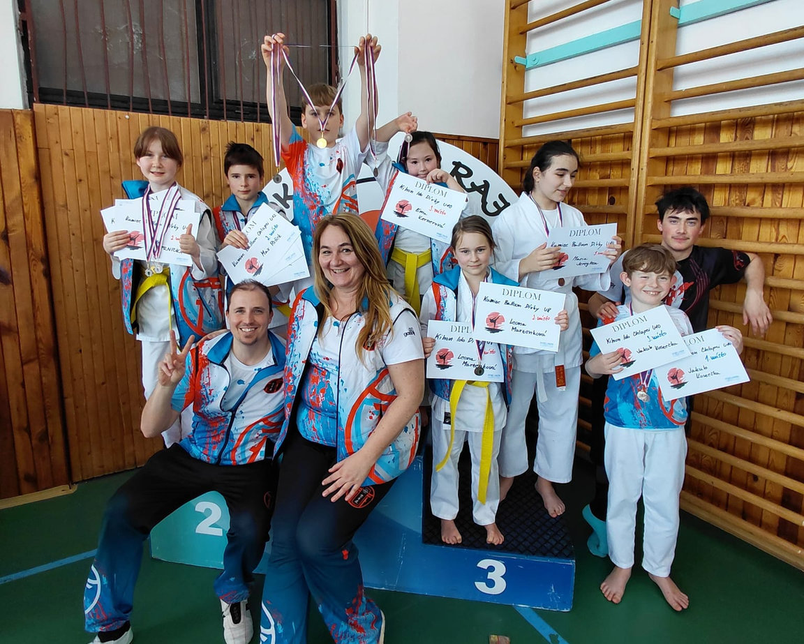 Závodníci oddílu Karate Slavia Liberec na turnaji Agility Cup SPORT UNION v Ústí nad Labem – březen 2026